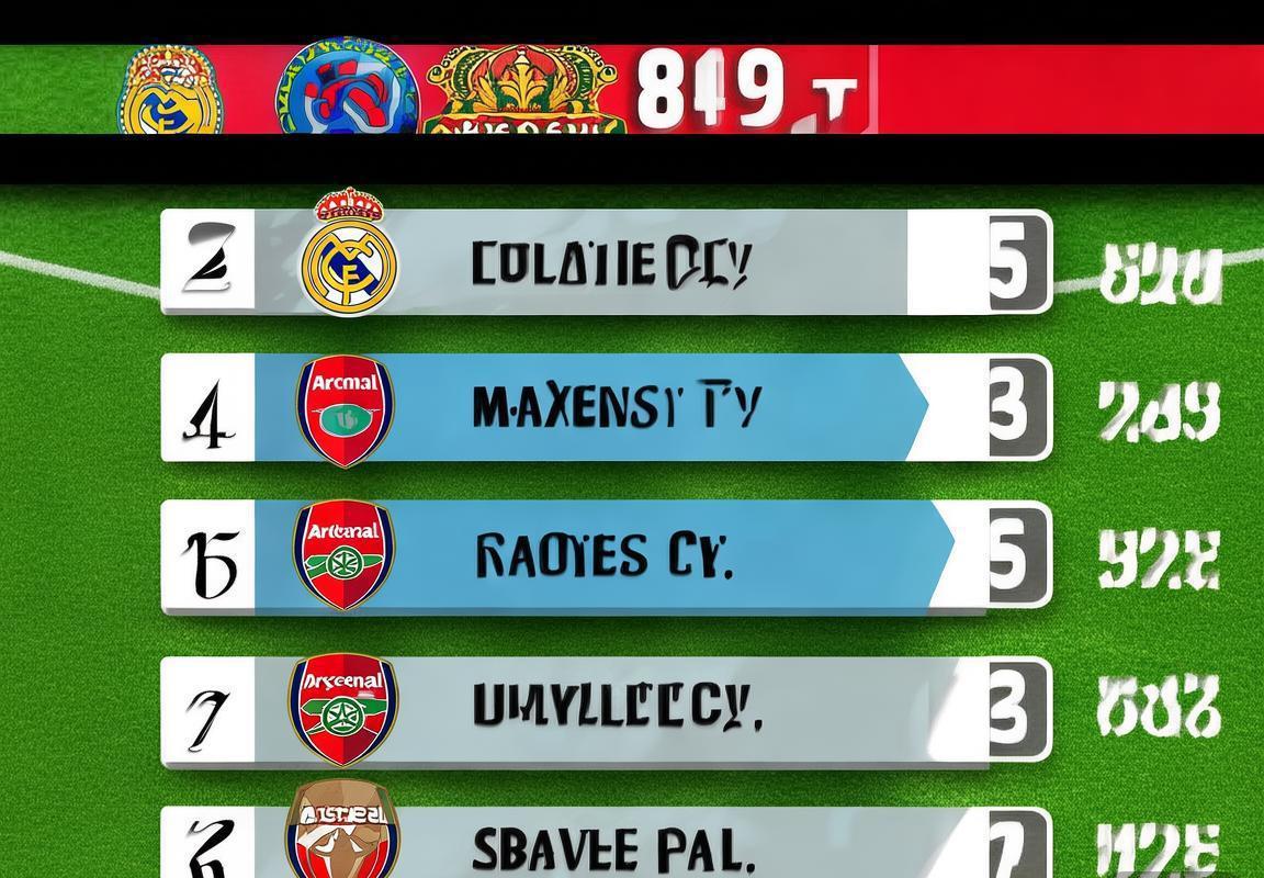 英超积分榜风云突变：皇马遭曼城逆转，阿森纳大胜紧追